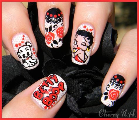 betty boop nail designs